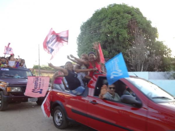 PR realizou carreata em Bar&atilde;o de Graja&uacute;.(Imagem:  FlorianoNews)