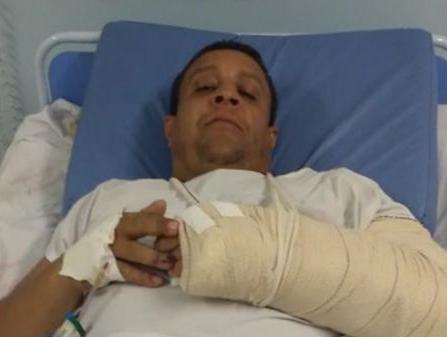 Em vídeo, PM ferido em rebelião na Vereda Grande fala sobre seu estado de saúde