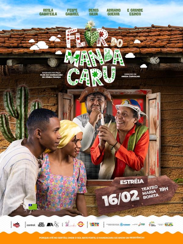 Estreia do filme "Flor do Mandacaru" acontece dia 16 de fevereiro no Teatro Maria Bonita