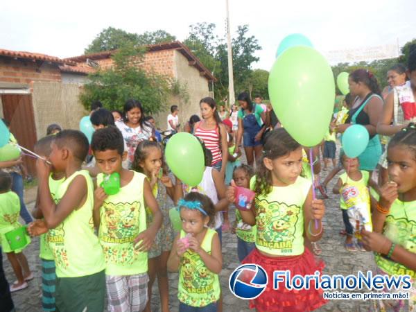 Bloco Crian&ccedil;ada garantiu divers&atilde;o para os baixinhos em Floriano.(Imagem:FlorianoNews)