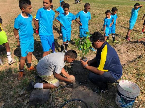 Clube da Agespisa recebe arboriza&ccedil;&atilde;o feita pelo Rotary Club Floriano Princesa do Sul.(Imagem:Rotary Club)