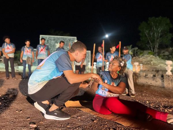  Atores intensificam ensaios no Teatro Cidade Cenogr&aacute;fica para 29&ordf; Paix&atilde;o de Cristo de Floriano(Imagem:Divulga&ccedil;&atilde;o)