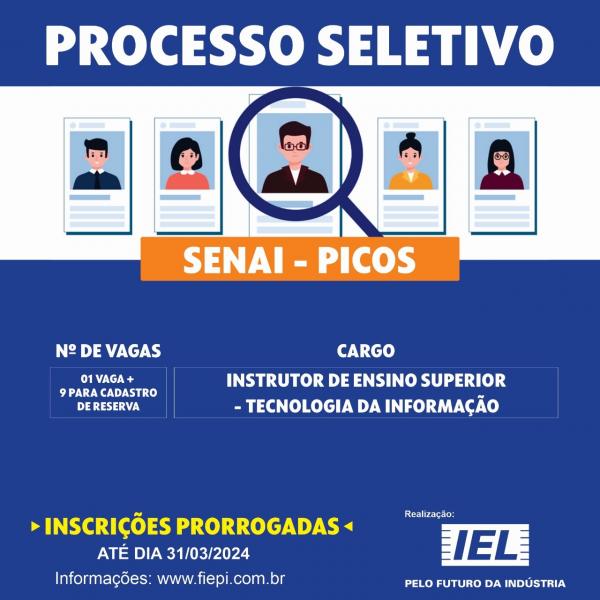 Senai Picos (Imagem:Divulga&ccedil;&atilde;o)