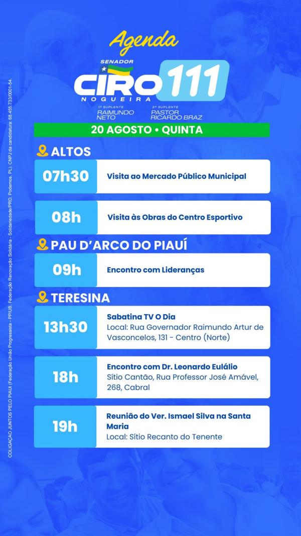 Agenda Ciro(Imagem:Ascom)