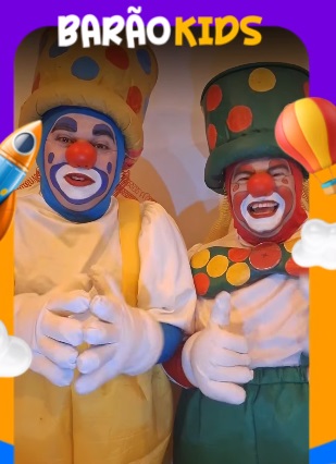 Palhaços Bolim e Bolão vão animar a grande Festa das Crianças - Barão Kids