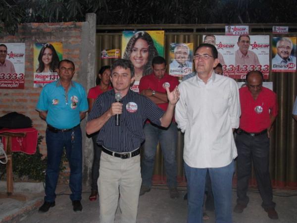 Oscar Proc&oacute;pio realiza palestra no bairro Taboca, em Floriano.(Imagem:Assessoria de Comunica&ccedil;&atilde;o)