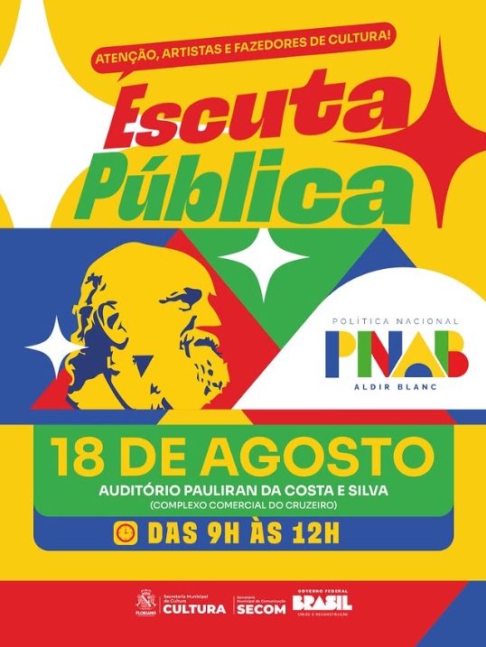 Floriano realiza Escuta Pública da Política Nacional Aldir Blanc no dia 18 de agosto
