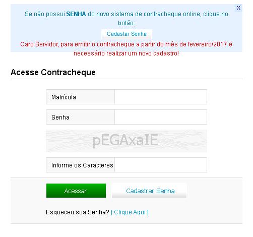 Servidores municipais já podem consultar contracheque pela internet