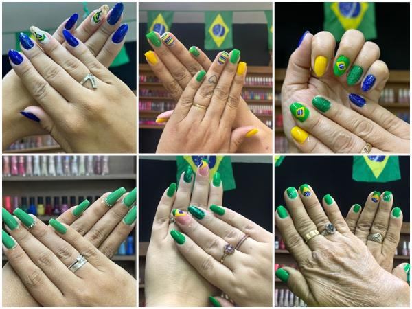 Unhas decoradas para Copa do Mundo: ideias para voc&ecirc; se inspirar.(Imagem:Reprodu&ccedil;&atilde;o/ Premium Beauty)