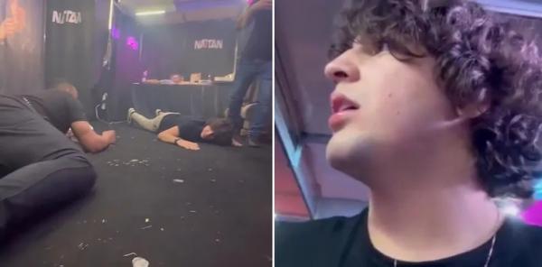Vídeo: Nattanzinho e equipe deitam no chão do camarim durante tiroteio em show em Floriano