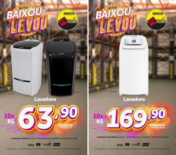 Baixou, levou! Ofertas imperd&iacute;veis do Armaz&eacute;m Para&iacute;ba(Imagem:Divulga&ccedil;&atilde;o)