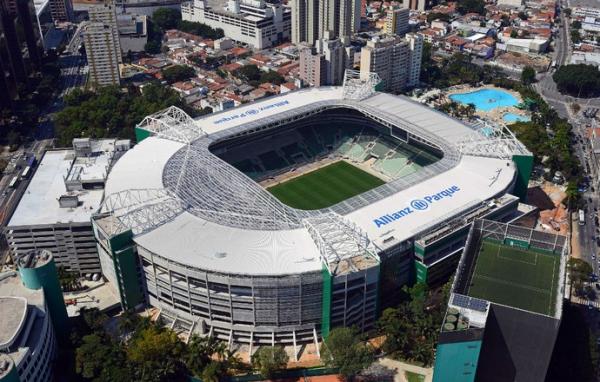 Allianz Parque, a nova arena do Palmeiras.(Imagem:Thiago Fatichi / Divulga&ccedil;&atilde;o)