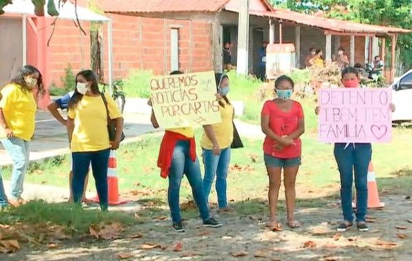 Protesto Parna&iacute;ba(Imagem:TV Clube)