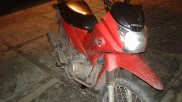 Motocicleta recuperada(Imagem:3&deg; BPM)