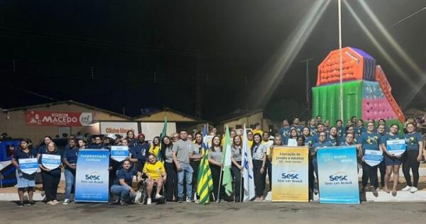 Sesc Ler Acauã participa do desfile cívico de 7 de setembro