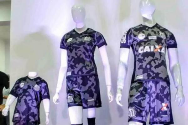 Em São Paulo, Time do Santos lança terceiro uniforme "camuflado"