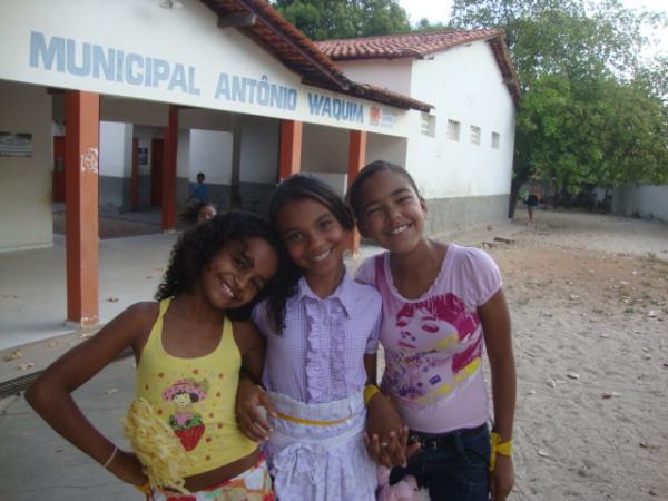 Alunas da Escola Municipal Antonio Waquim(Imagem:reda&ccedil;&atilde;o )