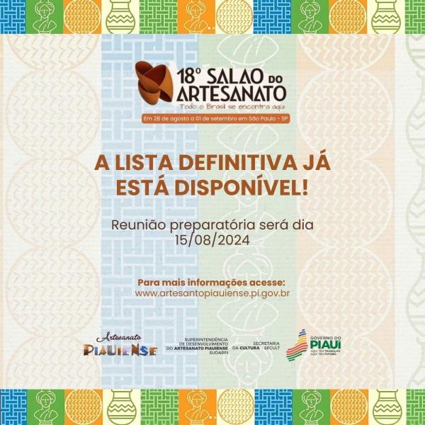 Sudarpi divulga resultado dos artesãos selecionados para o 18º Salão do Artesanato de São Paulo