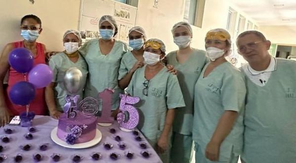 A festa foi organizada com carinho pelos m&eacute;dicos, enfermeiros, t&eacute;cnicos, fisioterapeutas, psic&oacute;logos e assistentes sociais.(Imagem:Divulga&ccedil;&atilde;o)