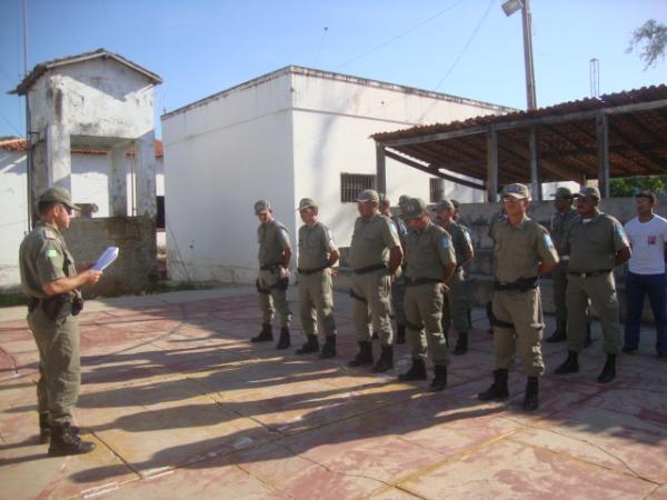 inicio dos trabalhos da Pm(Imagem:reda&ccedil;ao)