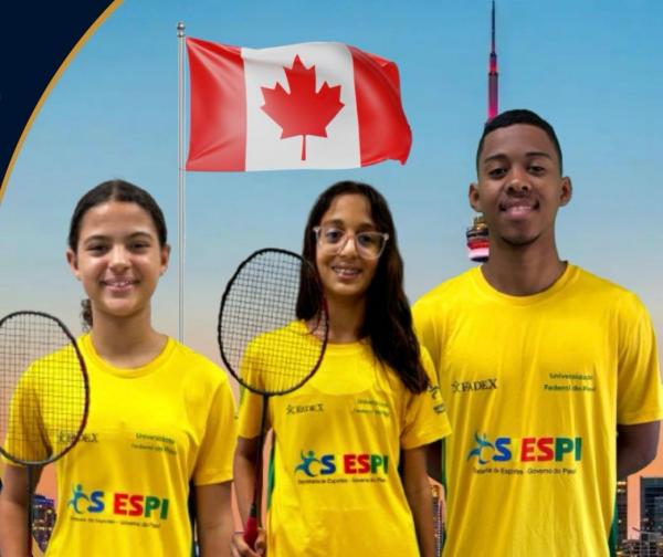 Programa leva atletas piauienses de badminton a intercâmbio de alto rendimento no Canadá