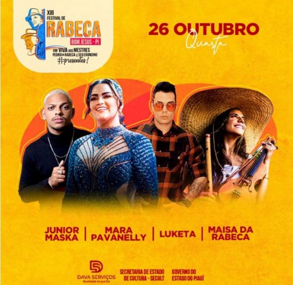 13º Festival de Rabeca inicia nesta quarta (26) em município no Sul do Piauí; confira a programação
