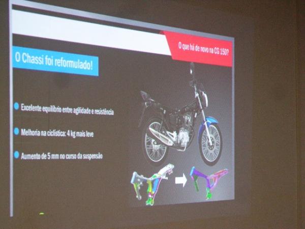 Cajueiro Motos apresenta aos colaboradores linha 2014 da CG com mudan&ccedil;as no visual.(Imagem:FlorianoNews)