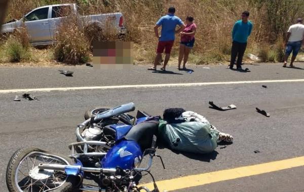 Vendedor de redes morre em colisão com caminhonete
