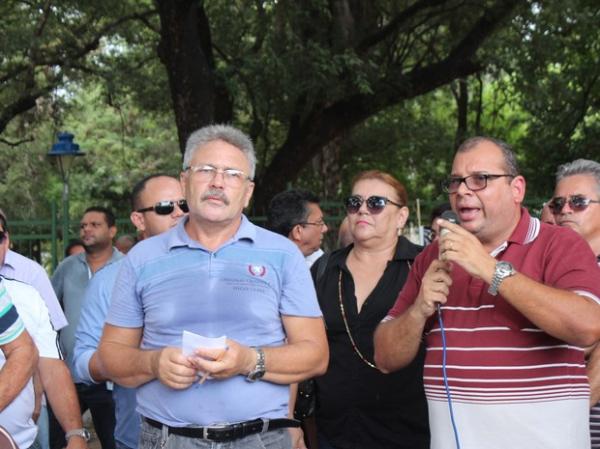 Presidente do Sinpolpi destacou a desvaloriza&ccedil;&atilde;o dos policiais civis do Piau&iacute;.(Imagem:Catarina Costa/G1)