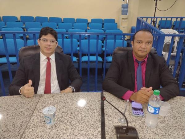 Vereadores: En&eacute;as Maia e AncelmoJorge(Imagem:FlorianoNews)