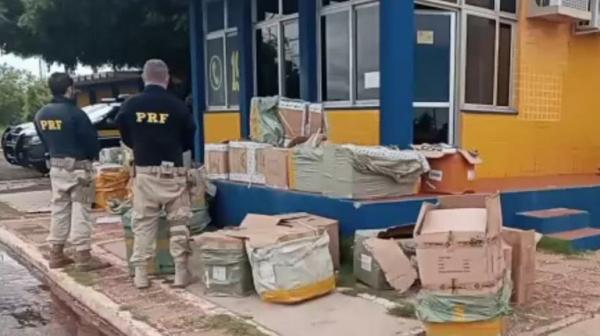 PRF em Picos apreende 3500 produtos eletrônicos importados ilegalmente