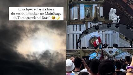 Bhaskar faz show no Tomorrowland Brasil durante eclipse solar e imagens viralizam na web