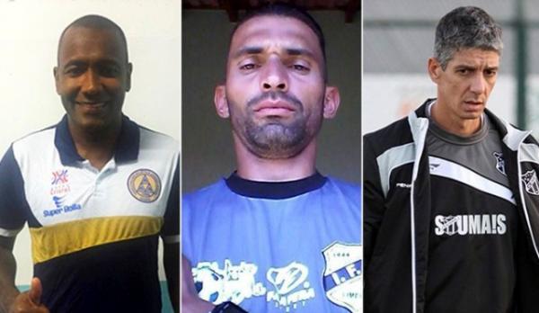 Z&eacute; Carlos, Leandro Silva e Alexandre Irineu.(Imagem:Divulga&ccedil;&atilde;o/RiverAC)