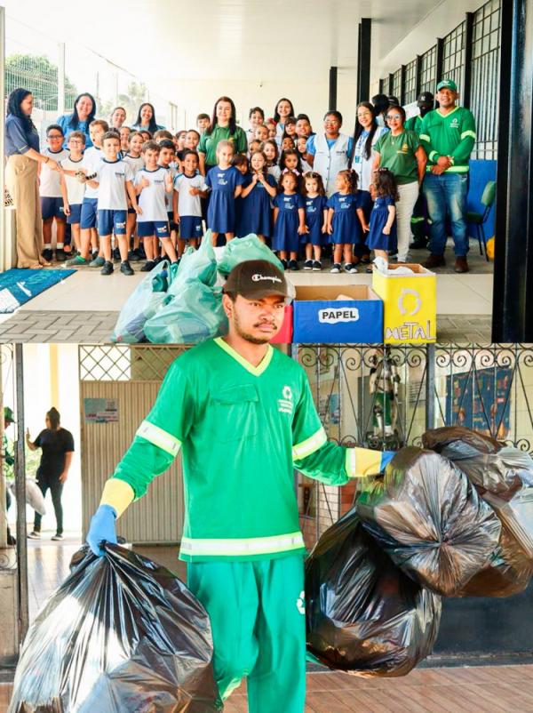 Arrecadação de mais de uma tonelada de materiais recicláveis marca abertura da Semana do Meio Ambiente de Floriano(Imagem:Secom)