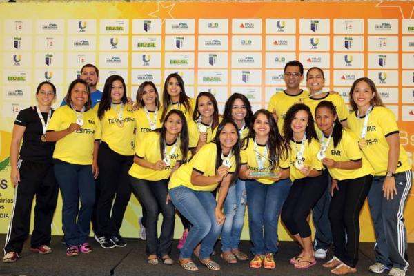 FAR garante acesso do handebol feminino do Piau&iacute; no JUBs .(Imagem:Reprodu&ccedil;&atilde;o/Facebook)