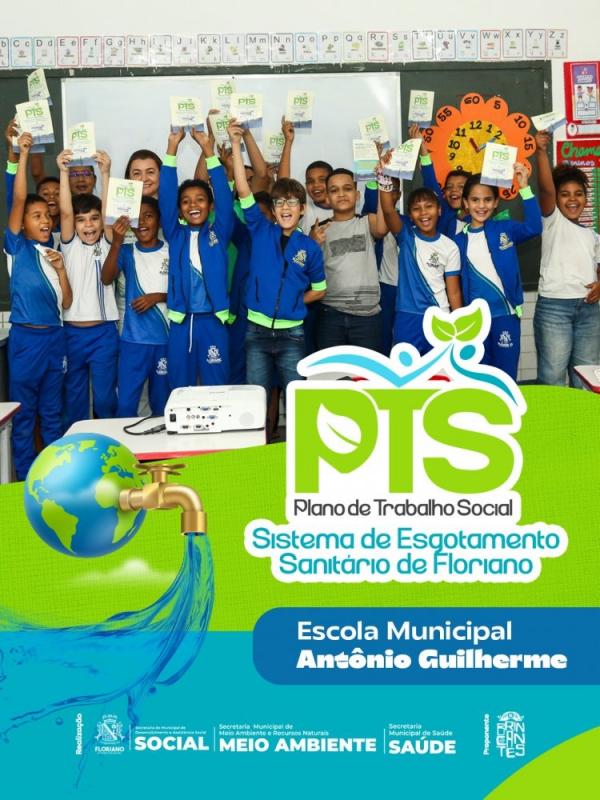 Prefeitura de Floriano avança com PTS e leva conscientização sobre esgotamento sanitário às escolas