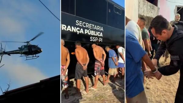 Mais de 10 suspeitos de integrar facção são presos no litoral do PI durante operação