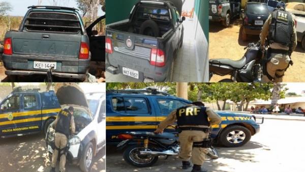 PRF apreende sete veículos com registro de roubo em fiscalização no Sul do Piauí