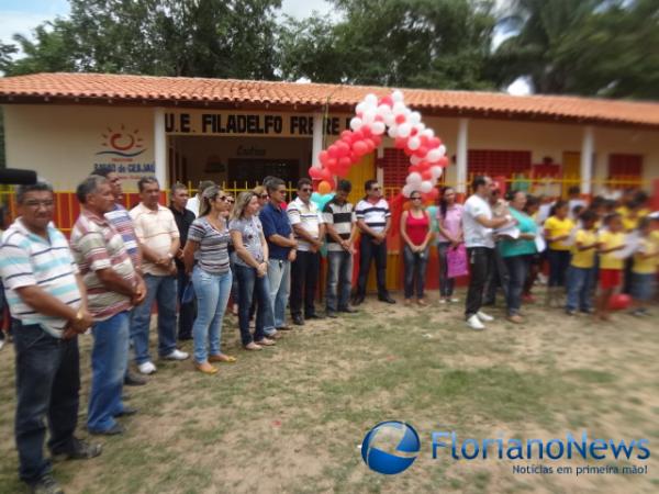 Inaugura&ccedil;&atilde;o de escola na localidade S&atilde;o Vicente. (Imagem:FN)