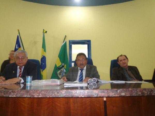Vereadores: Jos&eacute; Le&atilde;o (PSD), Manoel Simpl&iacute;cio (PV) e Ant&ocirc;nio Reis (PSDC).(Imagem:FlorianoNews)
