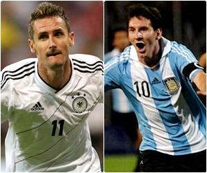Final da copa no Brasil tem duelo de Klose contra Messi