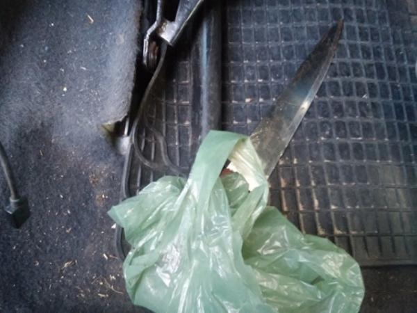 Arma utilizada no crime. (Imagem:Jc24horas)