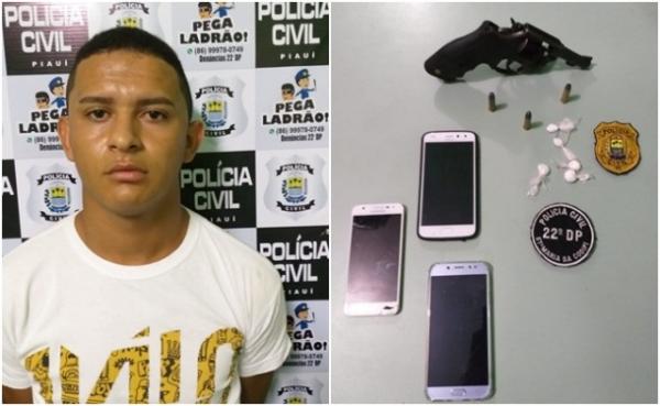 Acusado de tráfico de drogas é preso em bar em Teresina