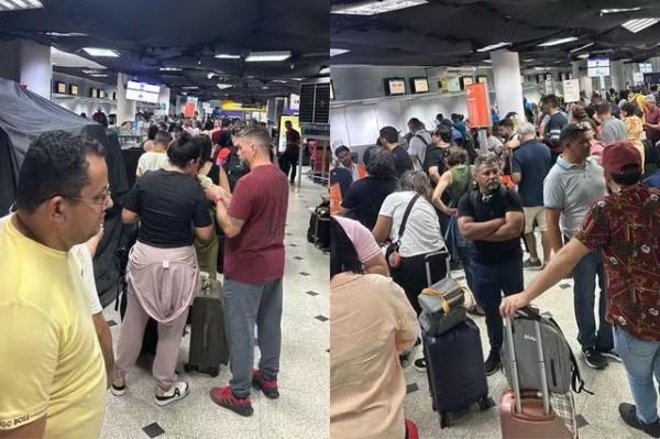 Voos s&atilde;o cancelados em Teresina e passageiros relatam colis&atilde;o entre avi&otilde;es.(Imagem:Arquivo pessoal)