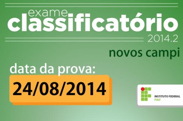 IFPI divulga locais de prova do Classificatório para novos campi