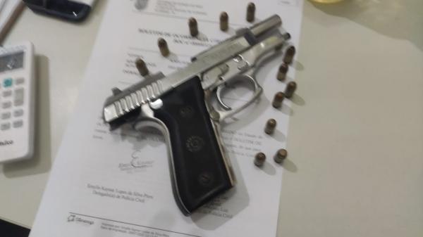 Polícia Militar apreende arma de fogo e munições e dois suspeitos são presos em Floriano