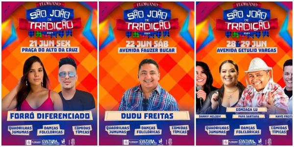 Floriano divulga programação do