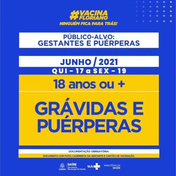 Saúde de Floriano decide vacinar todas as gestantes e puérperas do município