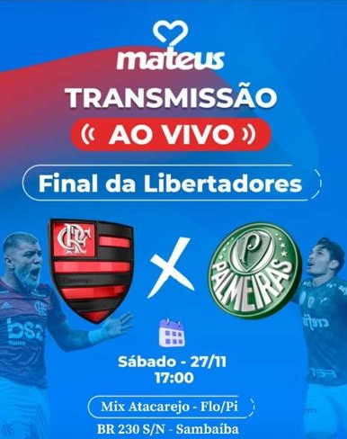 Mix Atacarejo de Floriano prepara programação especial para grande final da Copa Libertadores