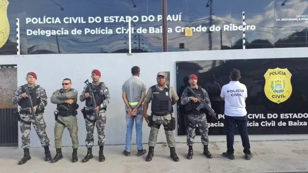 Polícia Civil prende suspeito de estuprar 4 sobrinhas em Baixa Grande do Ribeiro, no Sul do Piauí